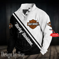 Haarleyy Davidson Personalized Stand Collar Sweatshirt With Name