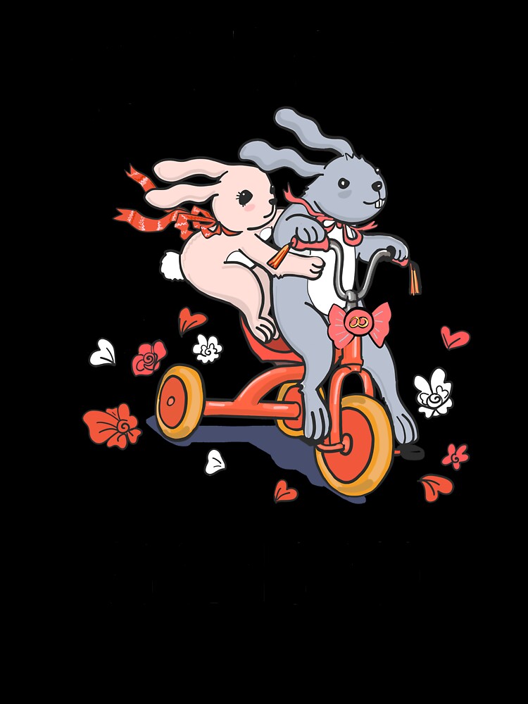 Just Married 75 Years Ago - 75th Anniversary Couple Bunnies Tee, Phone Cases And Other Gifts by MemWear