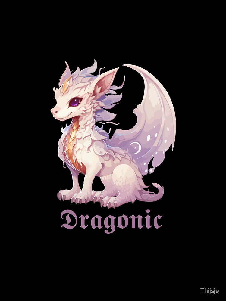 Kawaii Dragonic Dragon Fantasy Design by Thijsje