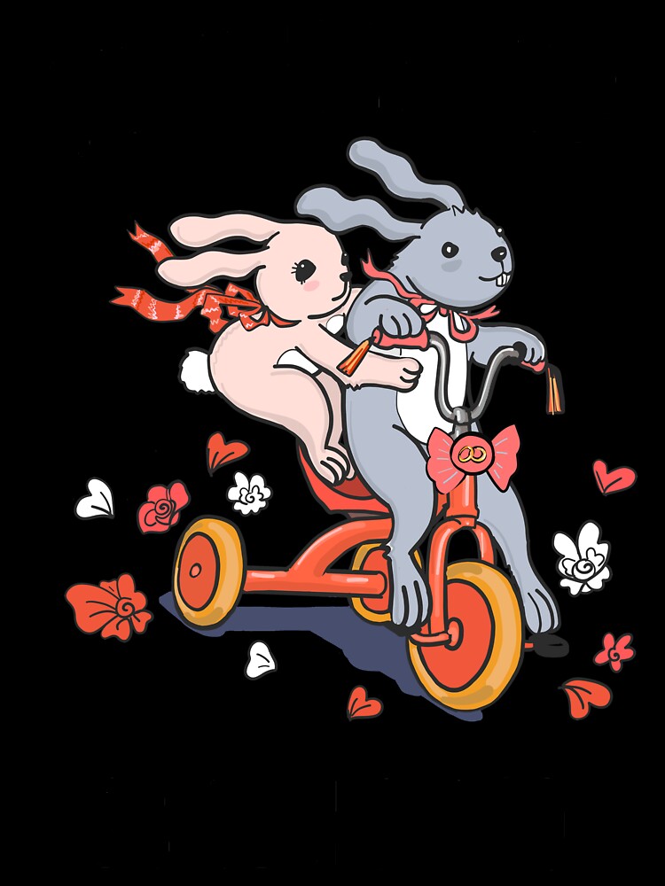 Just Married 23 Years Ago - 23rd Anniversary Couple Bunnies Tee, Phone Cases And Other Gifts by MemWear