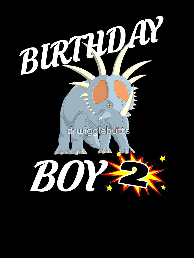 2 Years Old Birthday ShirtDinosaur Gift Design by drwigglebutts