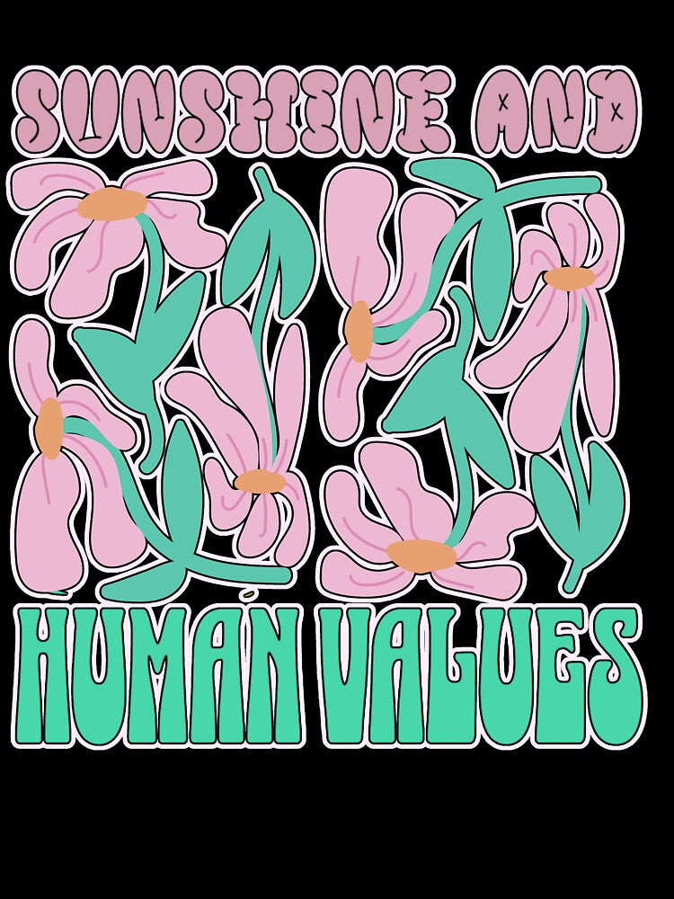 Sunshine and Human Values Retro Flora by PriyaMagic