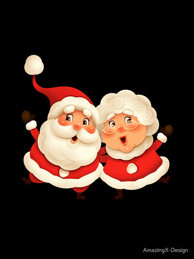 retro vintage pink santa claus by AmazingX-Design