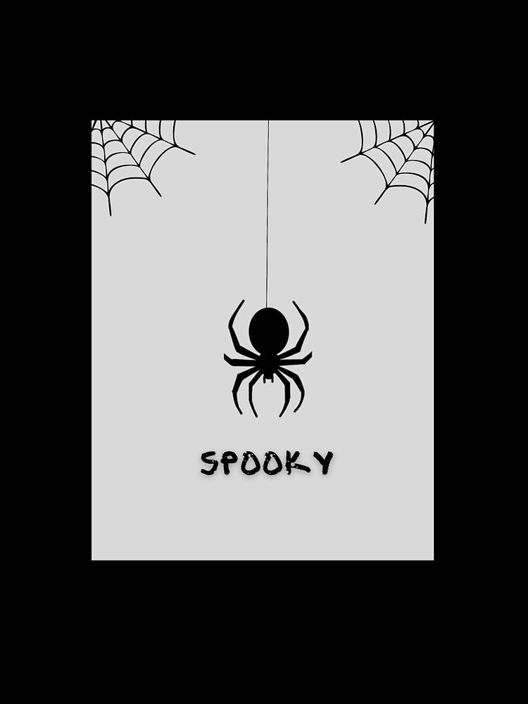 Spooky Spider T-Shirt – Minimal Halloween Creepy Cute Graphic Tee by BRANDPICKUP