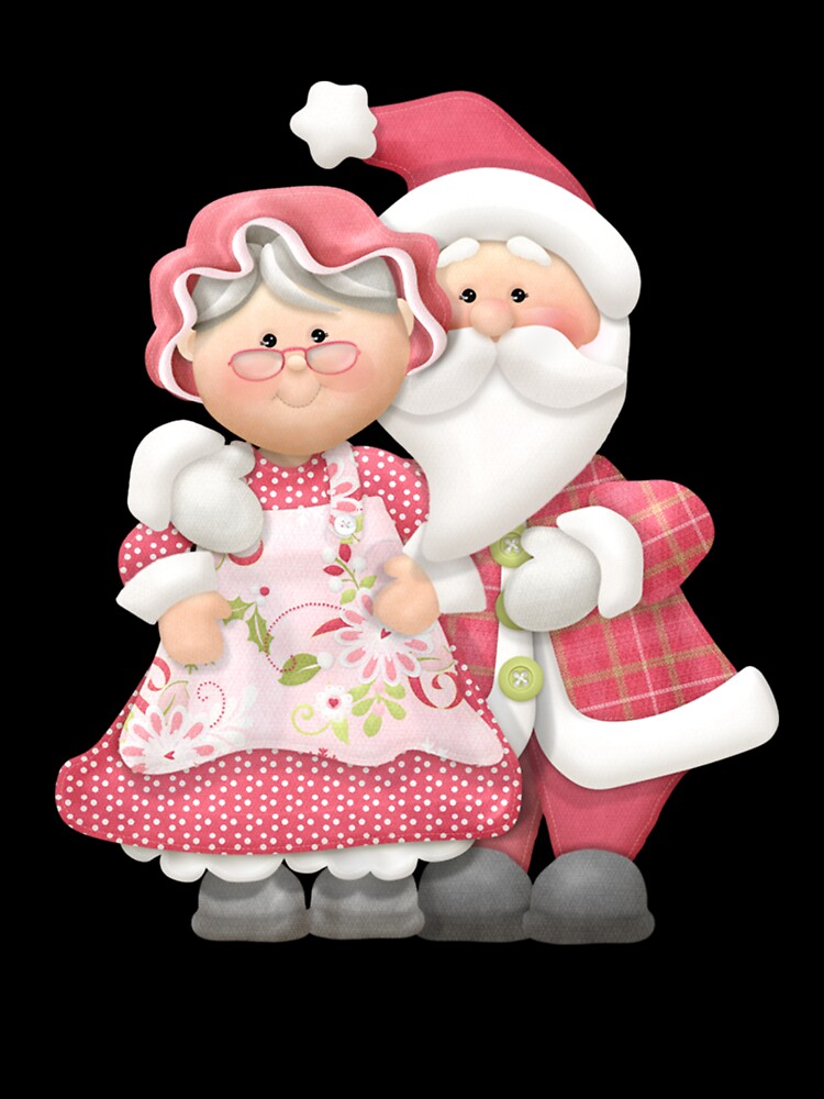 Mrs Claus Christmas Retro Vintage Santa Claus by Uvi-Pro