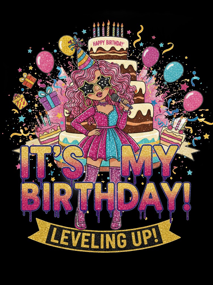It's My Birthday - Leveling Up Party Tee by Pixie Pop