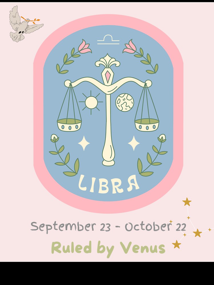 Libra Zodiac Sign | Elegant Balanced Astrology Design by Sparlio