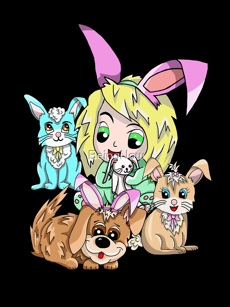 cartoon baby bunny by BeingNow