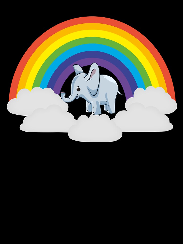 Elephant in Rainbow | Children babies motif by Smoking_Animals