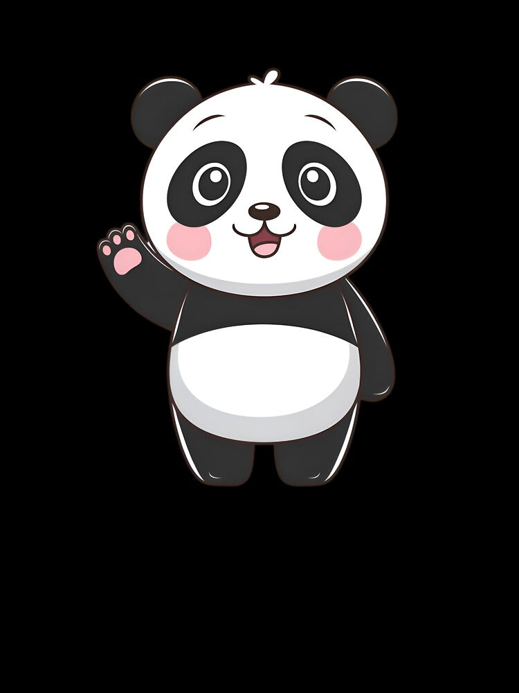 Adorable Waving Panda by TAJSILVERLINE
