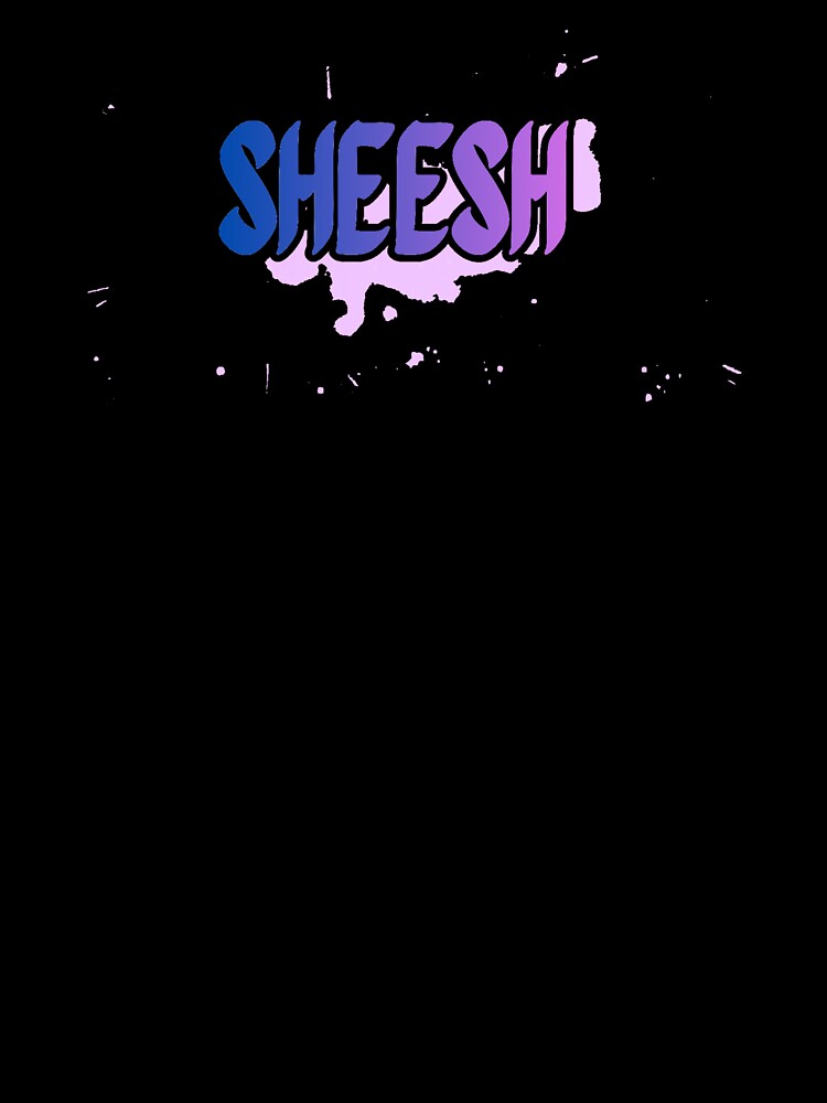Sheesh Funny Gen Z Slang Watercolour Typography Print by MiniCreate