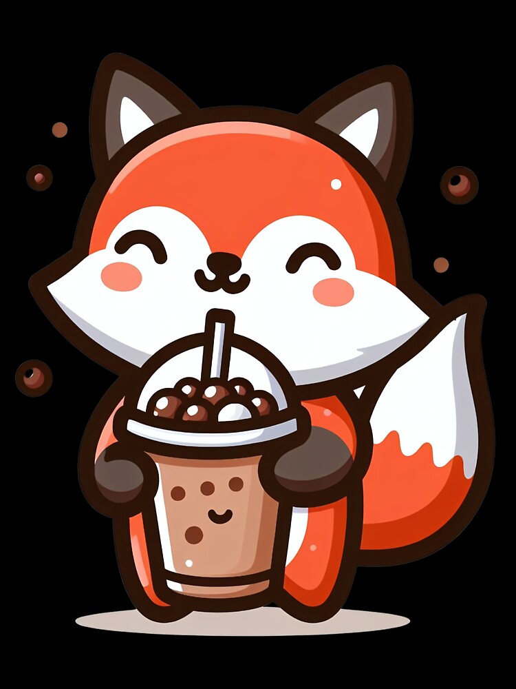 Fox boba tea - Boba Delight by Digital Dreams Arts