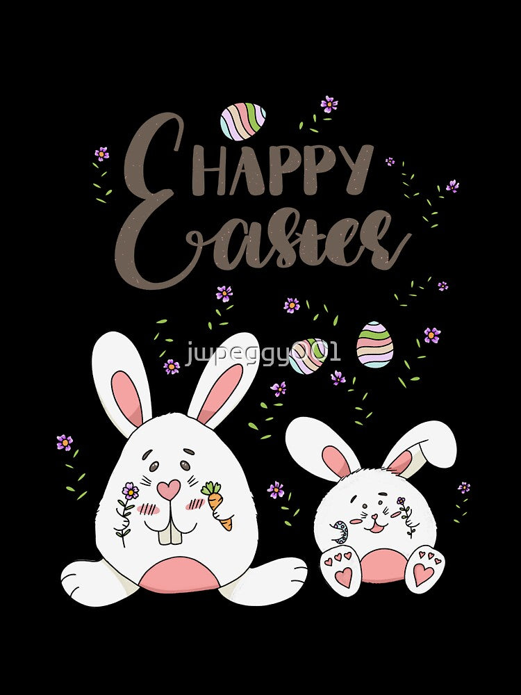 Cute Bunny Spring flower Easter Design by jwpeggy001