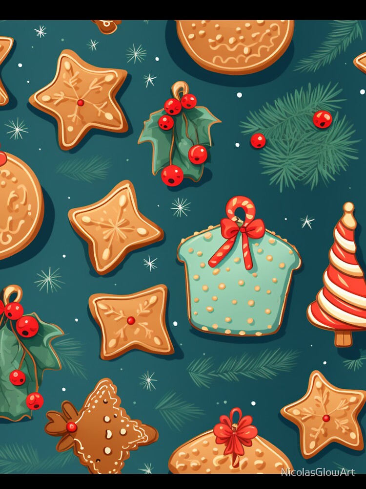 Christmas Cookies Pattern by NicolasGlowArt