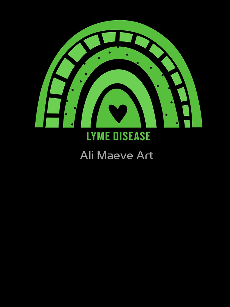 Awareness Rainbow - Lyme Disease by Ali Maeve Art