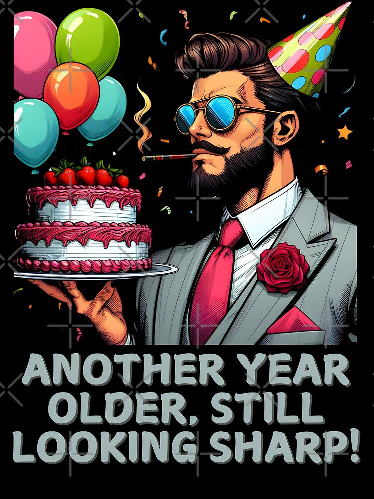 Another Year Older Still Looking Sharp Birthday by KhutsDesigns