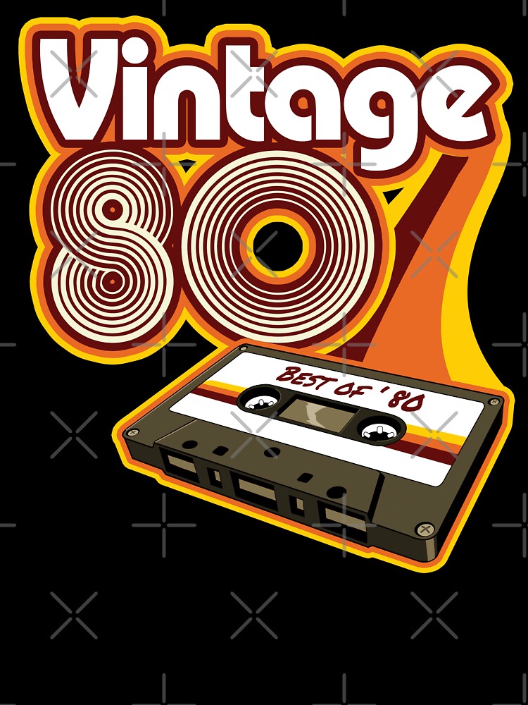 Vintage 1980 Cassette Tape Retro Birthday by styleuniversal