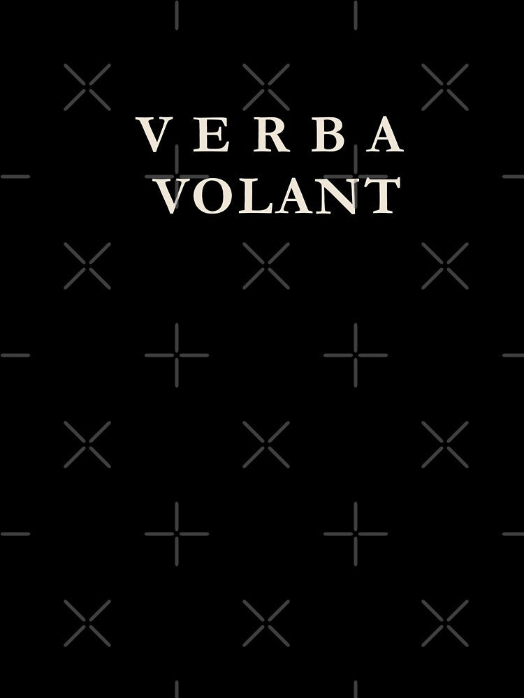 Verba Volant Latin Dark Academia Writing by semenol