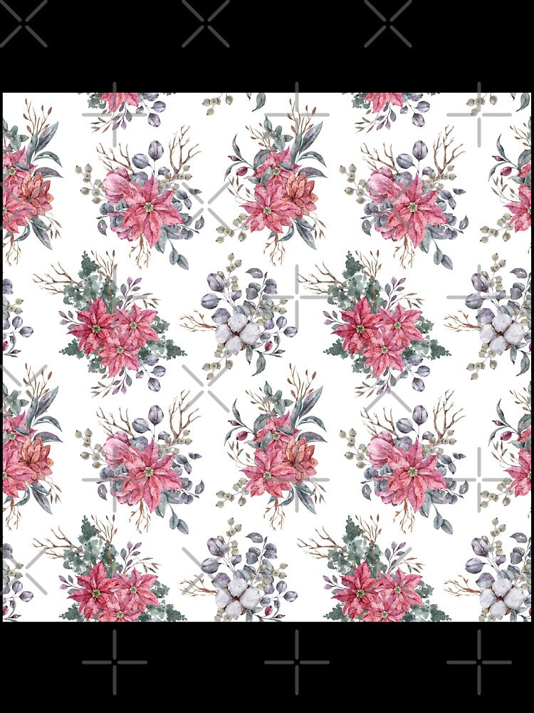 Christmas Floral Patterns - Christmas Decor by Delandor