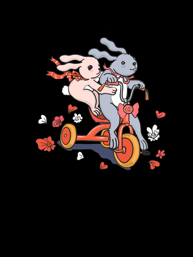 Just Married 3 Years Ago - 3rd Anniversary Couple Bunnies Tee, Phone Cases And Other Gifts by MemWear