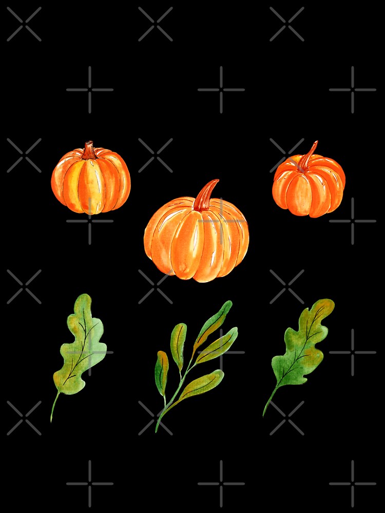 Watercolor pumpkins seamless pattern by pinkyfish1010