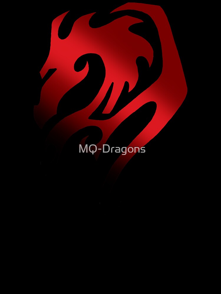 Dragon Stencil Red by MQ-Dragons