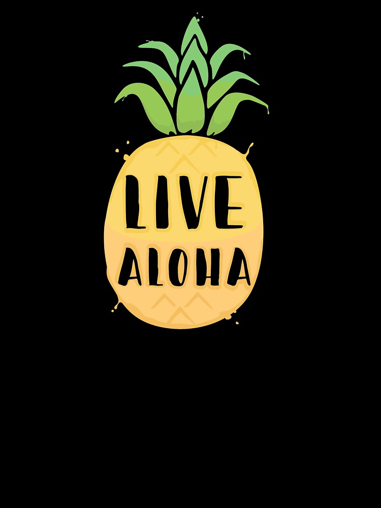 Live Aloha Print, Hawaiian by MentDesigns