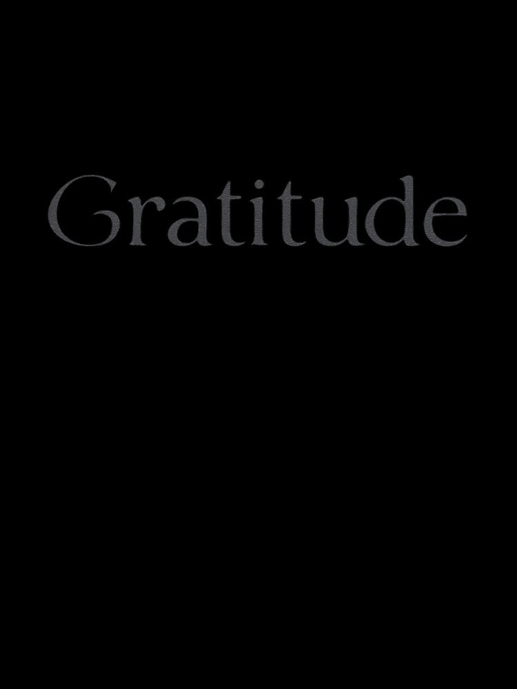 Gratitude Minimal Typography Design by BlossomedGlow
