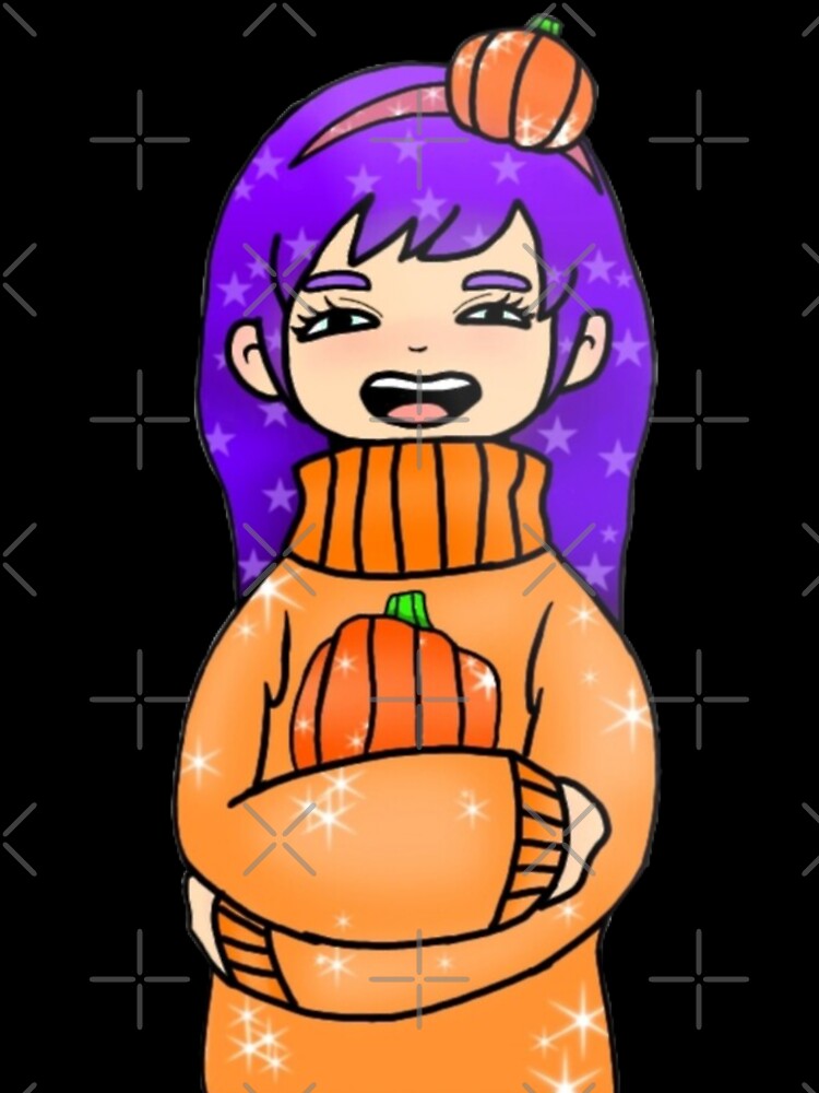Cute girl holding a pumpkin by Artistkhg