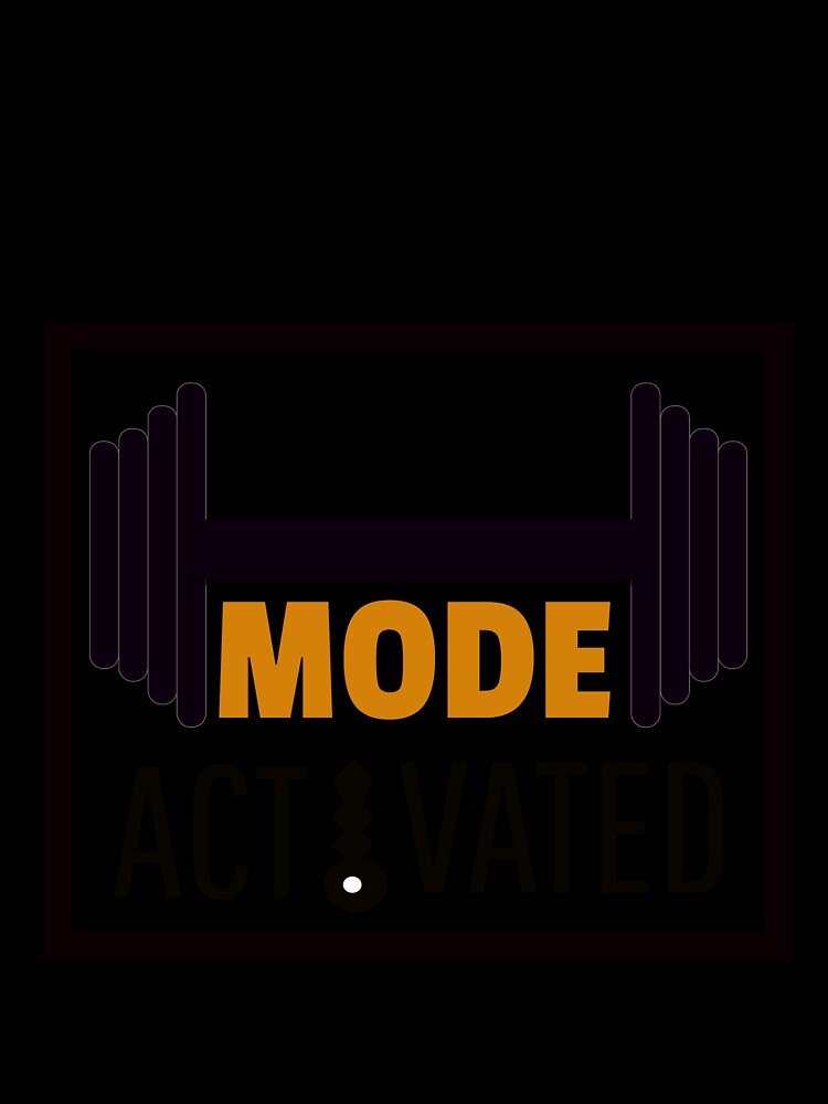 Beast mode activated - a motivational quote print by sstusard