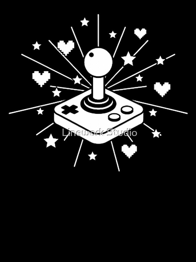 Retro Joystick Explosion by Linework Studio