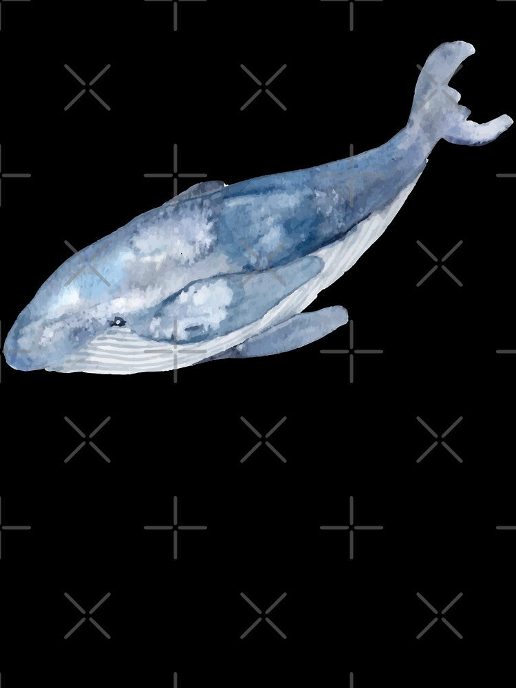 Watercolor Humpback Whale by Harpley Design Studio