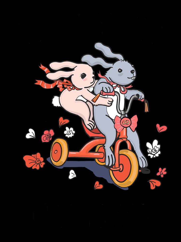Just Married 69 Years Ago - 69th Anniversary Couple Bunnies Tee, Phone Cases And Other Gifts by MemWear