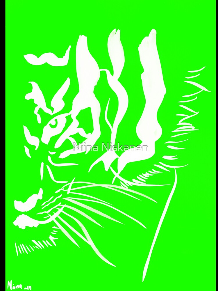 Eye of the Tiger - Green and White by Niina  Niskanen