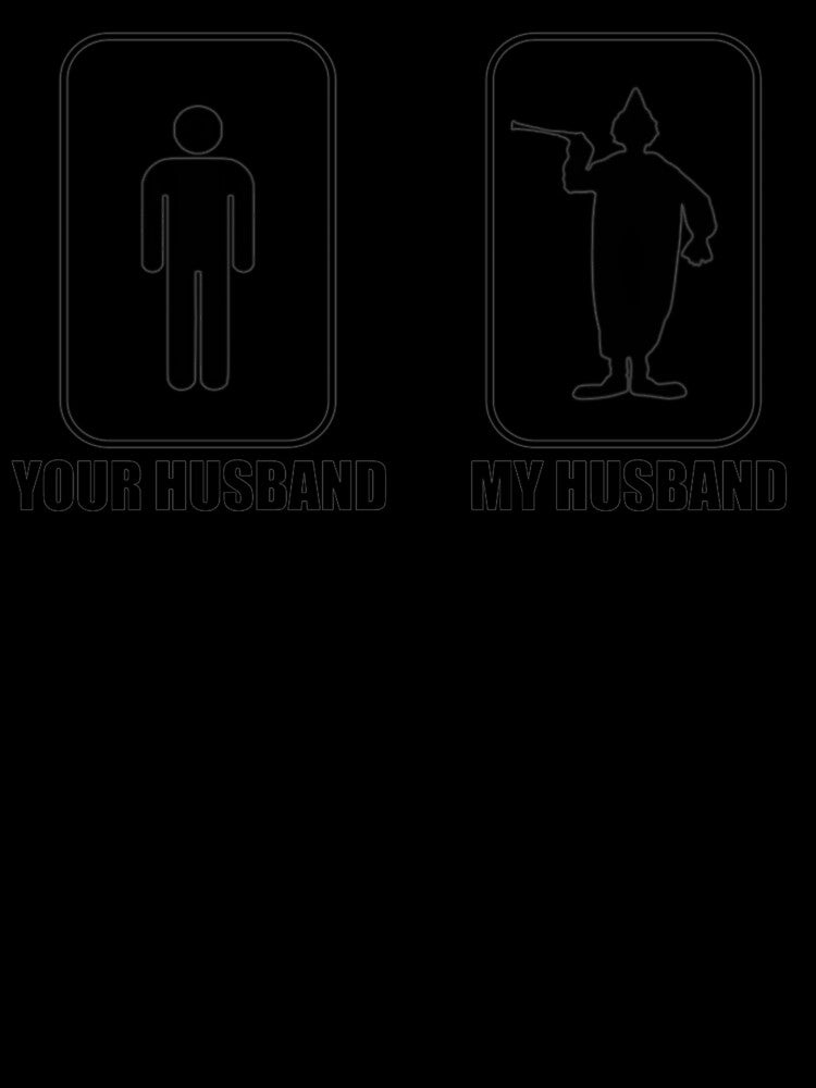 My Clown Husband - Black Print by Queerious George