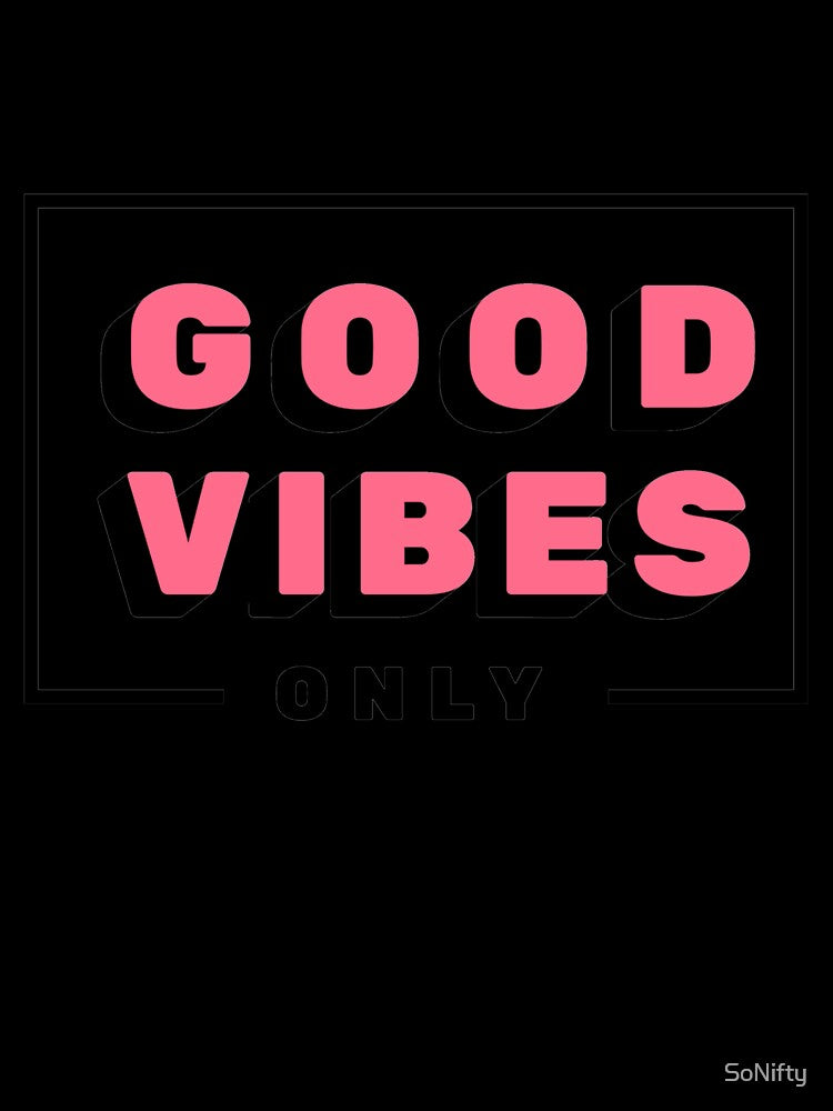 Good Vibes Only | Retro Turquoise and Pink by SoNifty