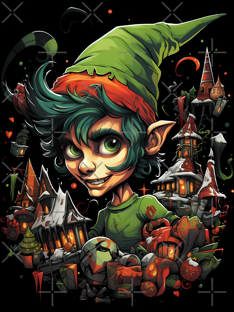 Holiday Chaos Elf - Festive Mischief Graphic by Justin Haas