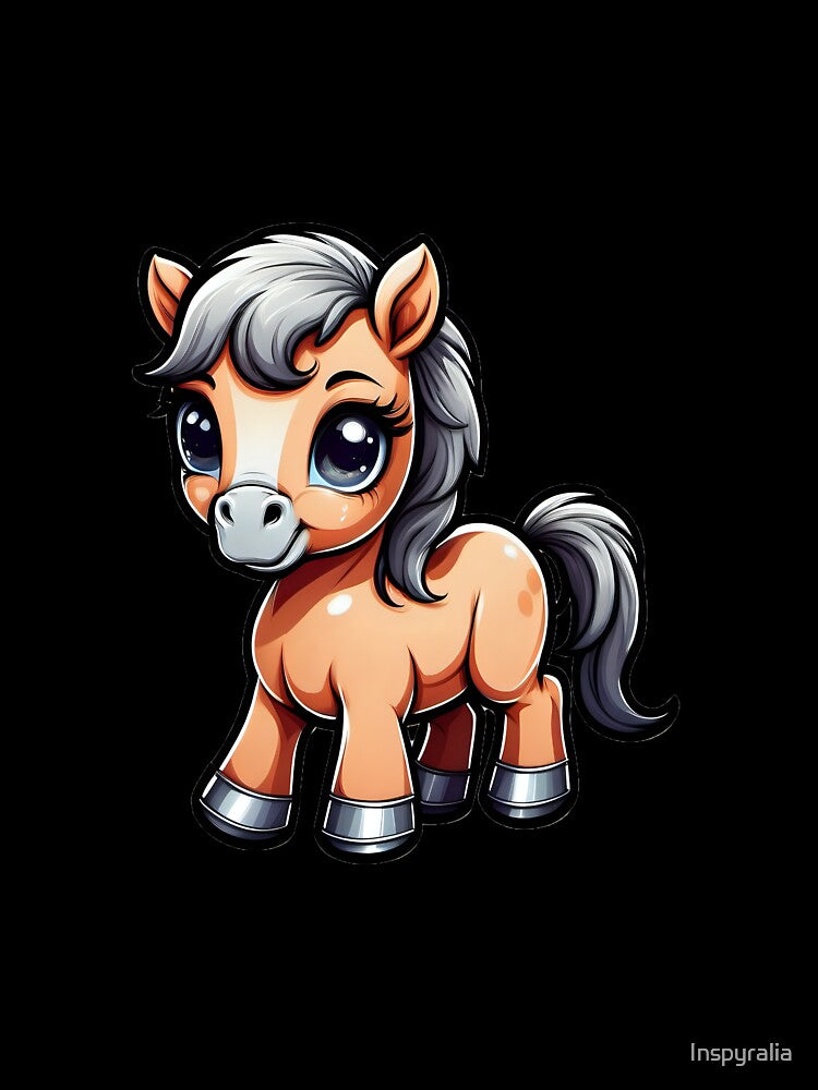 Cute baby horse by Inspyralia