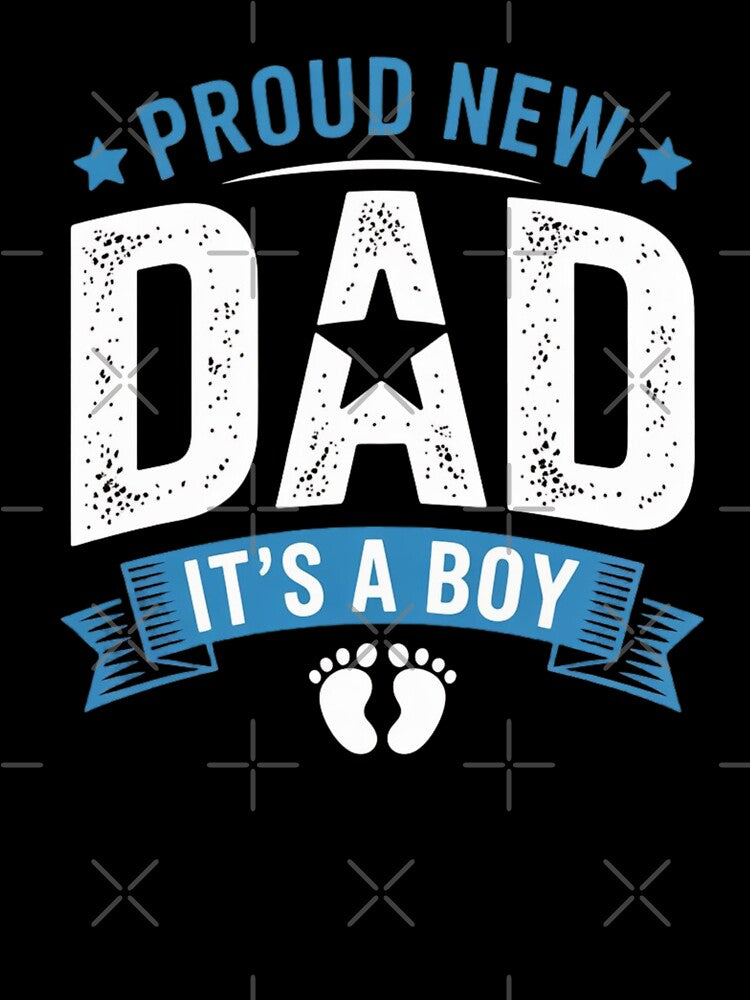 Proud New Dad – It’s a Boy Baby Announcement Design by BestDetailer