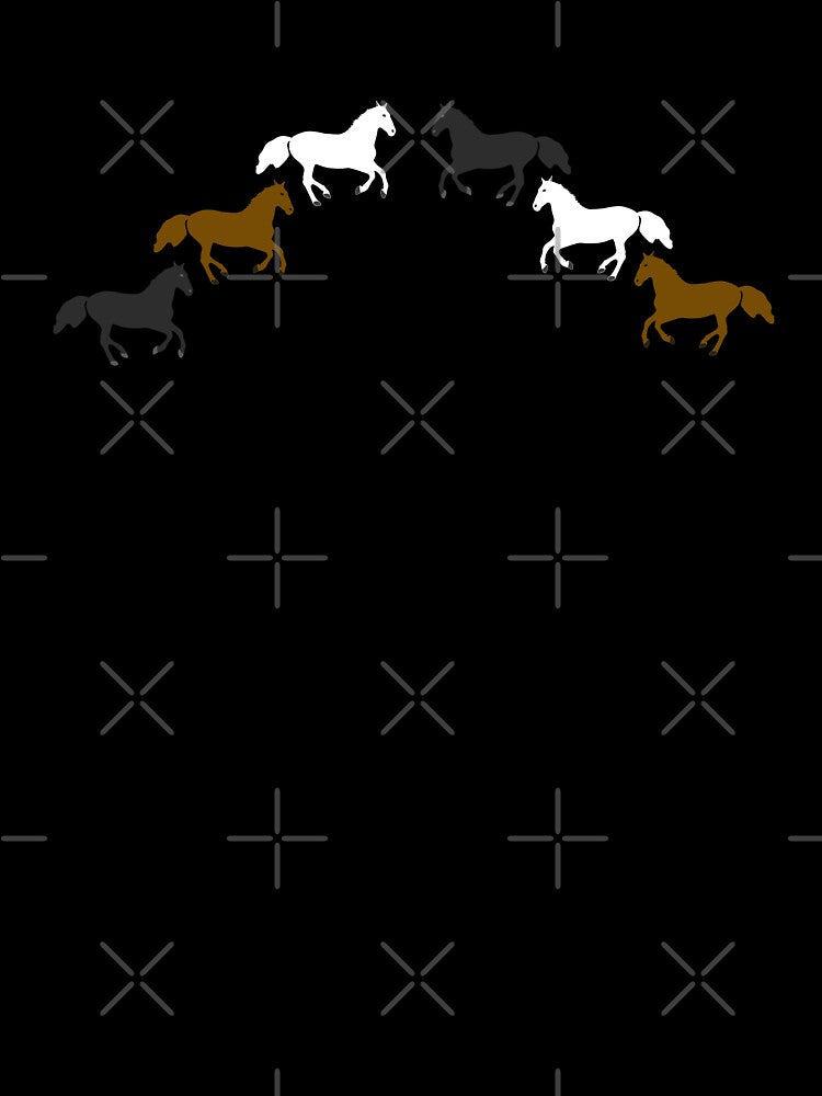 Horsy AF - Funny Horse Lover Meme Design (baby blue) by Davey's Designs
