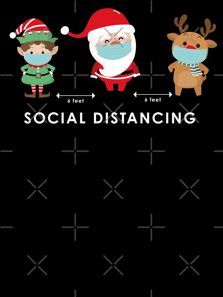 Quarantine Shirt, Christmas Family Shirt, Social distancing shirt, Funny Christmas Shirt, Hilarious Social Distancing Santa Shirt, Early Christmas Gift by OnlyPrint20