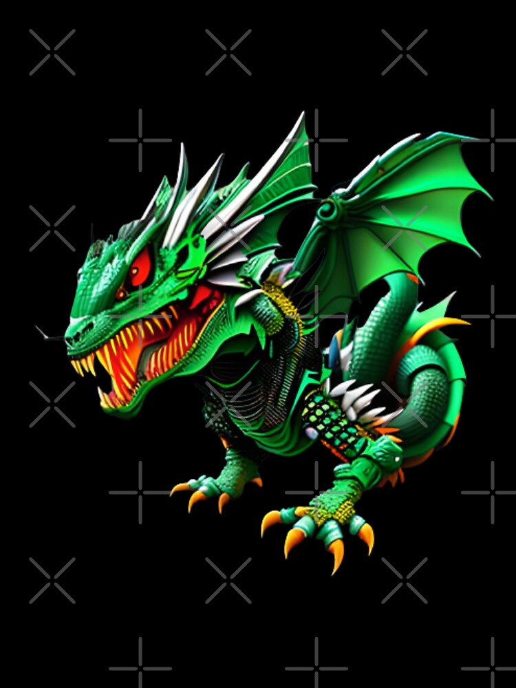 Tiny Titans: Adorable Baby Mecha Dragon Stickers by Permana96