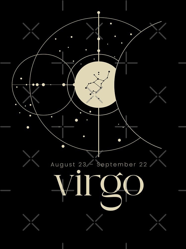 Minimalist Virgo Zodiac Sign Constellation Astrology Aesthetic Horoscope by VermintStudio