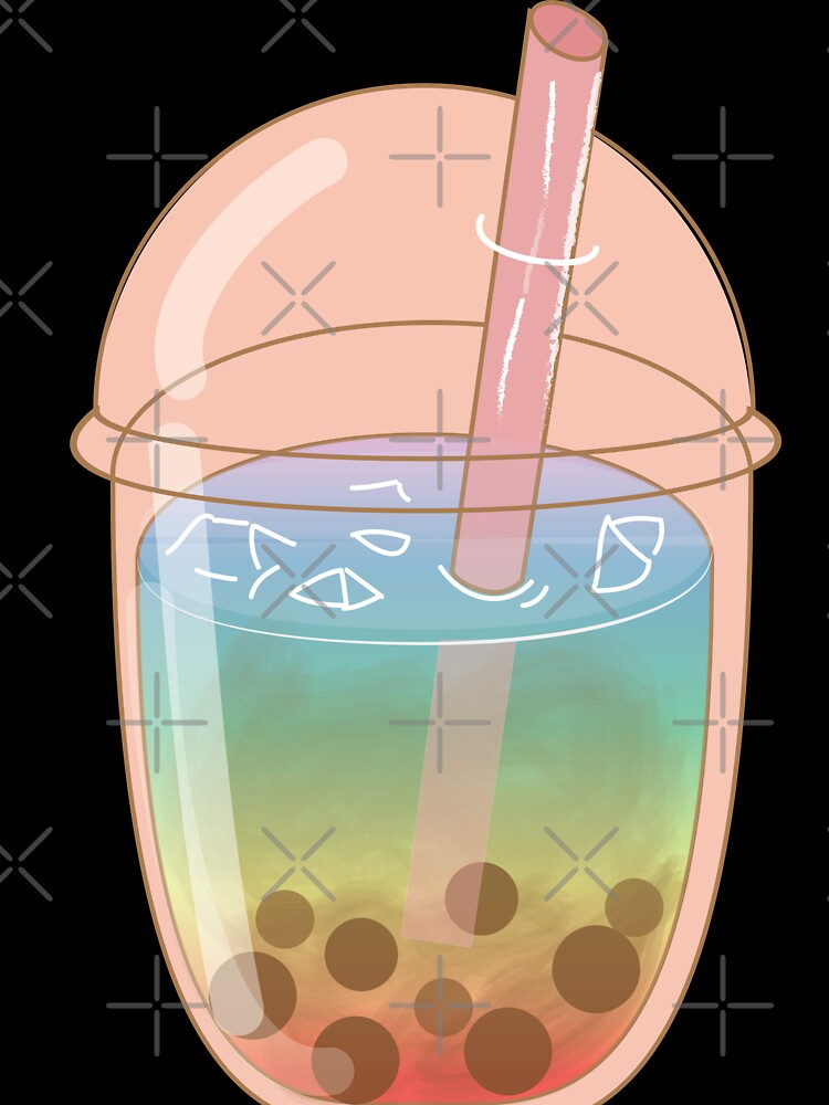 Rainbow bubble tea by fluffyfamcraft