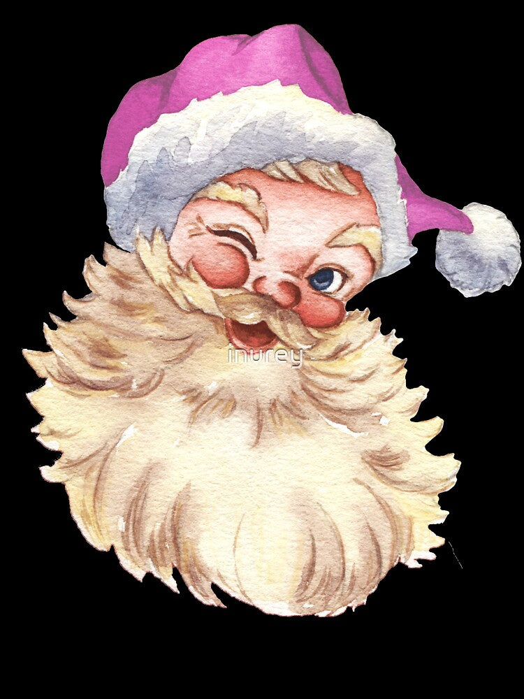 Retro Vintage Pink Santa Claus by inurey