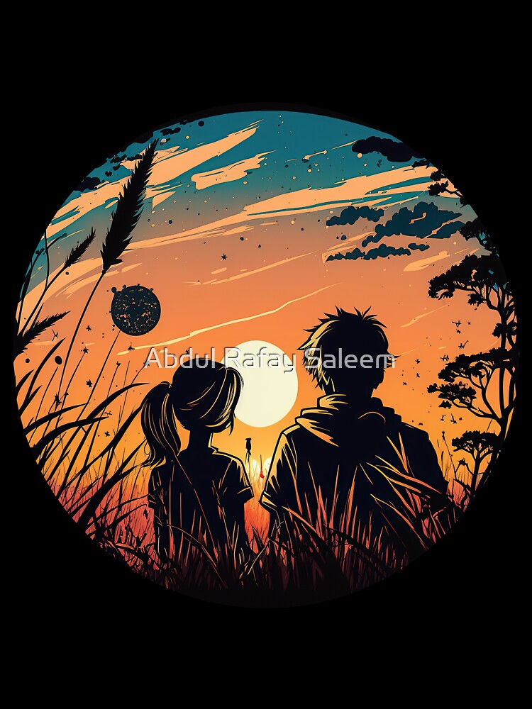 Happy couple in love with sunset by Abdul Rafay Saleem