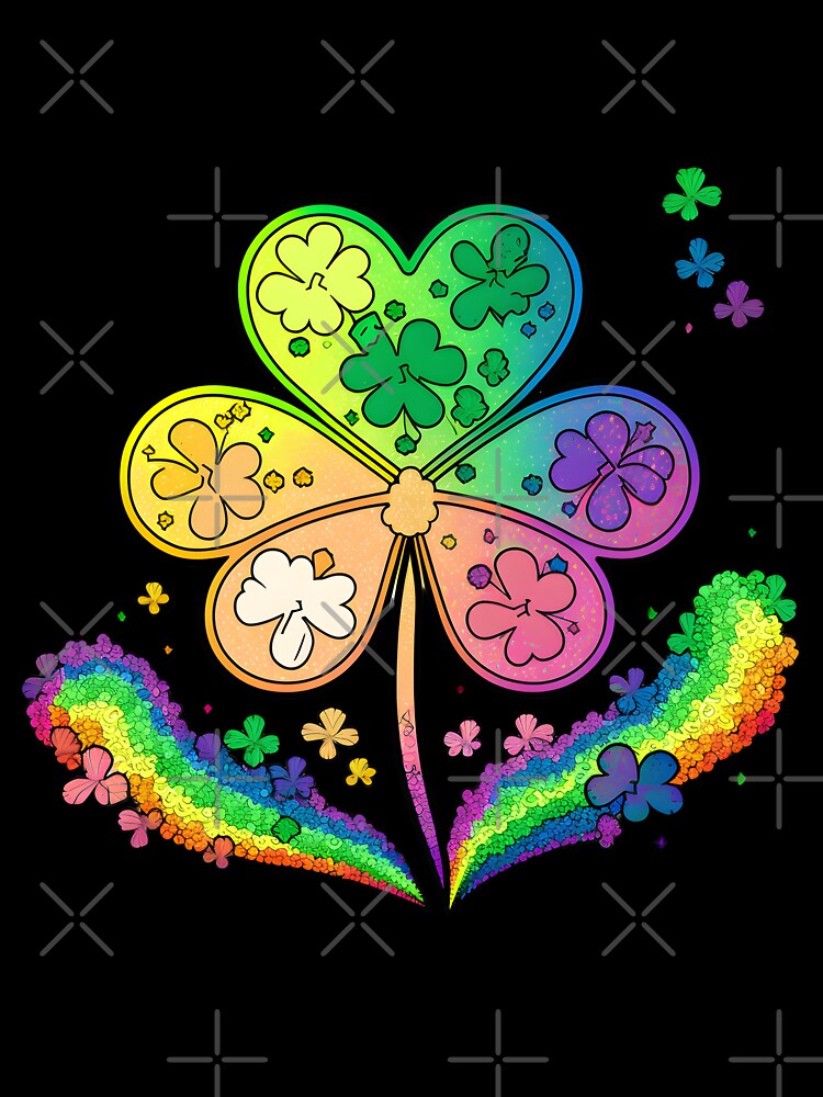St patrick's day glitter clover by Urban-Swaggz