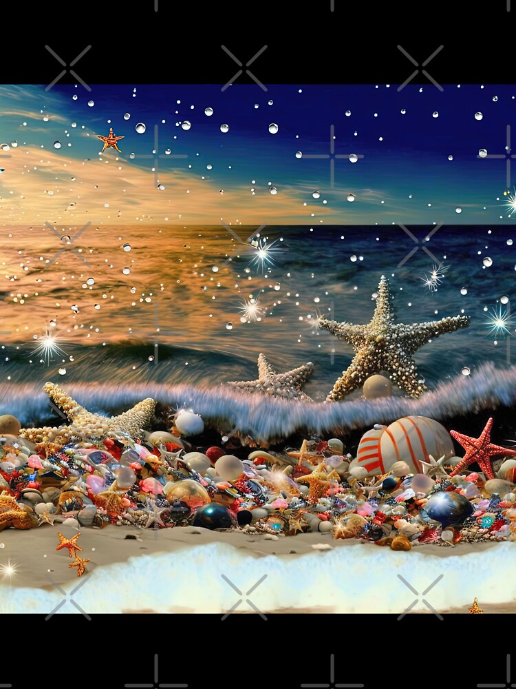Sea made of Christmas decorations by Arthoughts