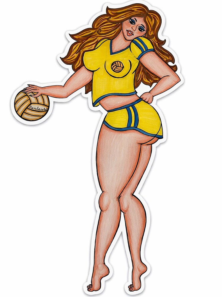 Basketball Pinup Girl by MGB&KaroGaiaArt