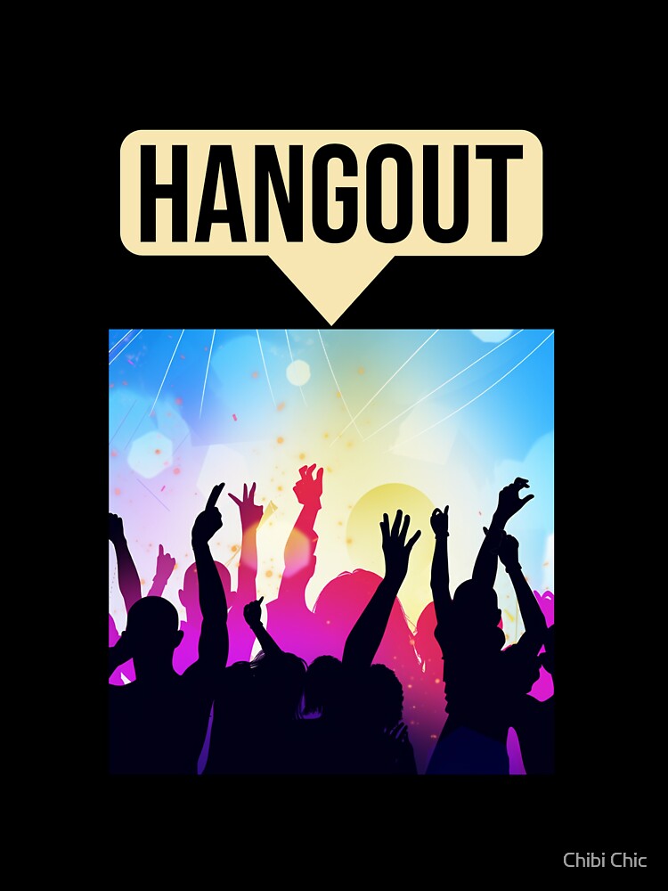 Hangout Music Festival Crowd Silhouette T-Shirt by Chibi Chic
